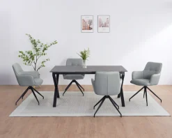 OTTO home Esszimmerstuhl »Cardiff« () 1 Stk.Sitzschale 360° drehbar, Kunstleder Bezug, Sitzhöhe 49 cm