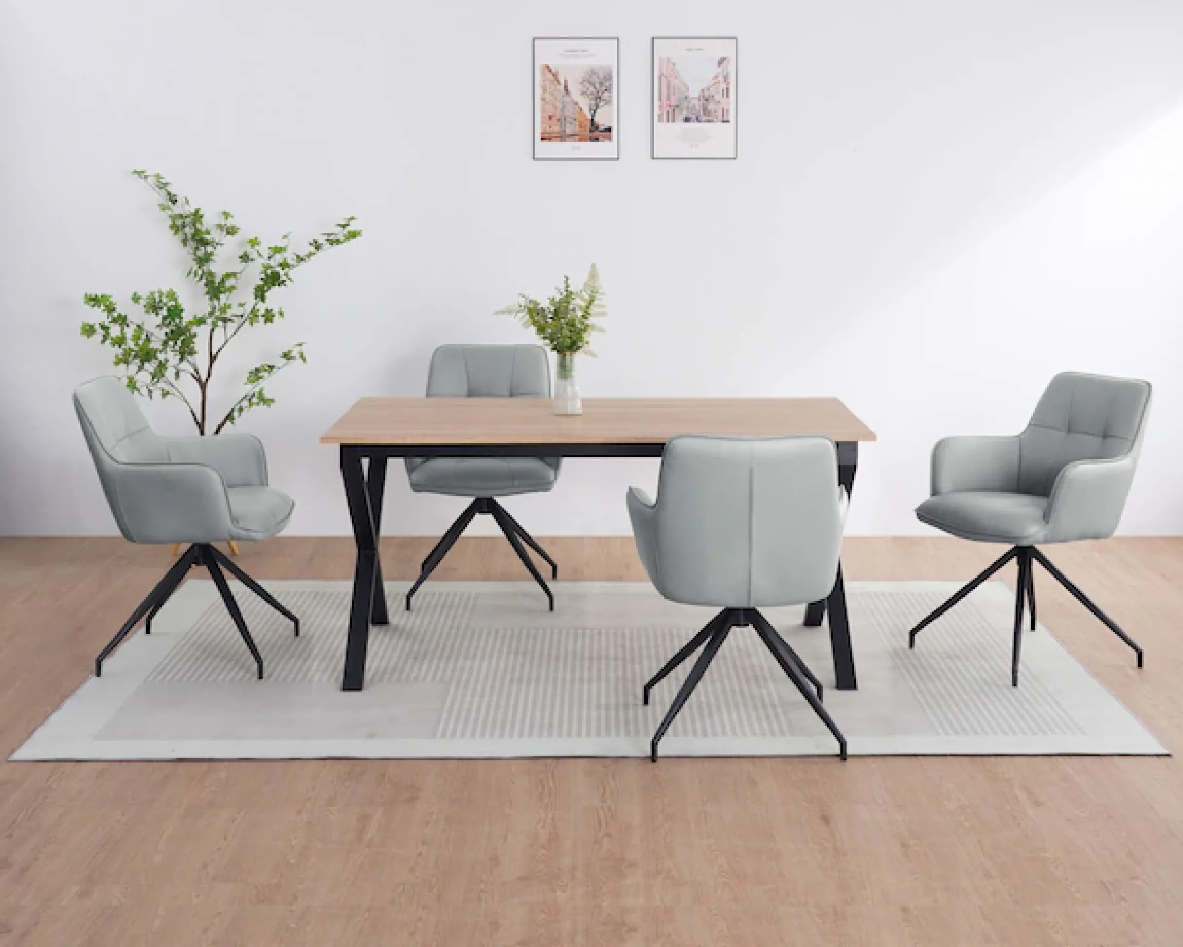OTTO home Esszimmerstuhl »Cardiff« () 1 Stk.Sitzschale 360° drehbar, Kunstleder Bezug, Sitzhöhe 49 cm