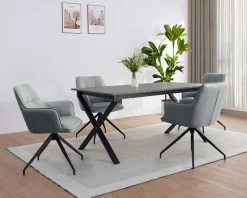 OTTO home Esszimmerstuhl »Cardiff« () 1 Stk.Sitzschale 360° drehbar, Kunstleder Bezug, Sitzhöhe 49 cm