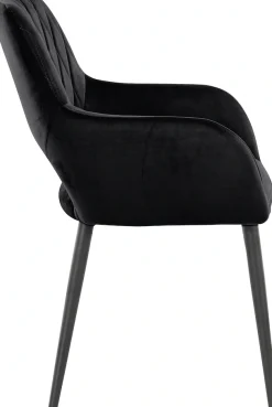 OTTO home Esszimmerstuhl »Franca« (Set) 2 Stk.Sitz in Samtvelours, Rückenlehne mit Rautensteppung, Sitzhöhe 48 cm