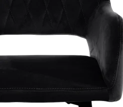 OTTO home Esszimmerstuhl »Franca« (Set) 2 Stk.Sitz in Samtvelours, Rückenlehne mit Rautensteppung, Sitzhöhe 48 cm