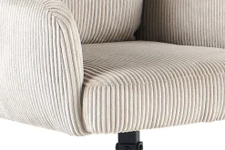 OTTO home Esszimmerstuhl »Justin« (Set) 2 Stk.gemütlicher Sessel mit Taschenfederkern, 360 Grad drehbar, Grob - Cord