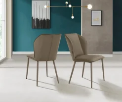 OTTO home Esszimmerstuhl »Koa« () 2 Stk.in Velourstoff, mit Sitz und Rücken gepolstert, Sitzhöhe 49 cm