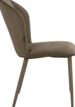 OTTO home Esszimmerstuhl »Koa« () 2 Stk.in Velourstoff, mit Sitz und Rücken gepolstert, Sitzhöhe 49 cm