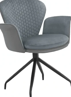 OTTO home Esszimmerstuhl »Leonidas« () 2 Stk.Sitz und Rücken gepolstert, Sitzfläche in Velourstoff, Sitzhöhe 47 cm