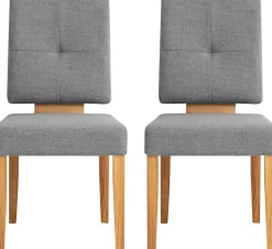 OTTO home Esszimmerstuhl »Ponza Polsterstuhl« (Set) 2 Stk.Gestell Eiche massiv geölt, Esszimmer Bestseller