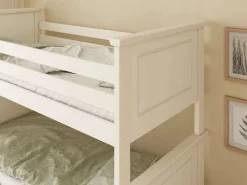 OTTO home Etagenbett »Erik, teilbar in 2 Einzelbetten, Kassettenoptik, Landhausstil« mit Lattenroste, Massivholz, Made in EU