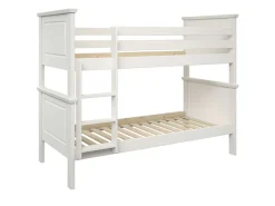 OTTO home Etagenbett »Erik, teilbar in 2 Einzelbetten, Kassettenoptik, Landhausstil« mit Lattenroste, Massivholz, Made in EU