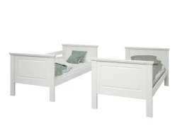 OTTO home Etagenbett »Erik, teilbar in 2 Einzelbetten, Kassettenoptik, Landhausstil« mit Lattenroste, Massivholz, Made in EU