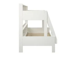 OTTO home Etagenbett »Jaime II, Stockbett, viel Stauraum, mit Regalen, Massivholz mit MDF« Oberes Bett 90x200cm, unteres Bett 120x200cm,breite Liegefläche unten, FSC®, Made EU, 3. Schlafgelegenheit optional