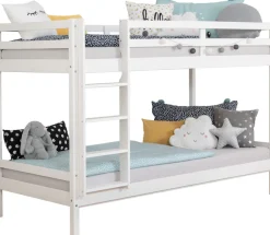 OTTO home Etagenbett »René, Hochbett, Stockbett 2 Farben, Schubkasten optional« 90x200cm,FSC® zertifiziertes Massivholz, mit Trittleiter + Rundum-Absturzschutz