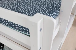 OTTO home Etagenbett »René, Hochbett, Stockbett 2 Farben, Schubkasten optional« 90x200cm,FSC® zertifiziertes Massivholz, mit Trittleiter + Rundum-Absturzschutz