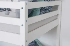 OTTO home Etagenbett »René, Hochbett, Stockbett 2 Farben, Schubkasten optional« 90x200cm,FSC® zertifiziertes Massivholz, mit Trittleiter + Rundum-Absturzschutz