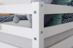 OTTO home Etagenbett »René, Hochbett, Stockbett 2 Farben, Schubkasten optional« 90x200cm,FSC® zertifiziertes Massivholz, mit Trittleiter + Rundum-Absturzschutz