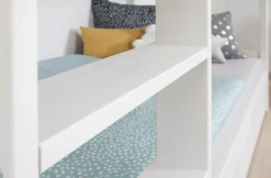 OTTO home Etagenbett »René, Hochbett, Stockbett 2 Farben, Schubkasten optional« 90x200cm,FSC® zertifiziertes Massivholz, mit Trittleiter + Rundum-Absturzschutz