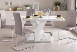OTTO home Freischwinger »Adora« (Set) 2 Stk.(2 oder 4 Stück) Bezug in Kunstleder, verchromtes Metallgestell