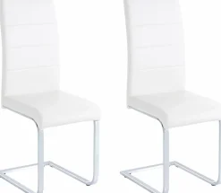 OTTO home Freischwinger »Josy« (Set) 2 Stk.Bezug in Kunstleder, verchromtes Metallgestell
