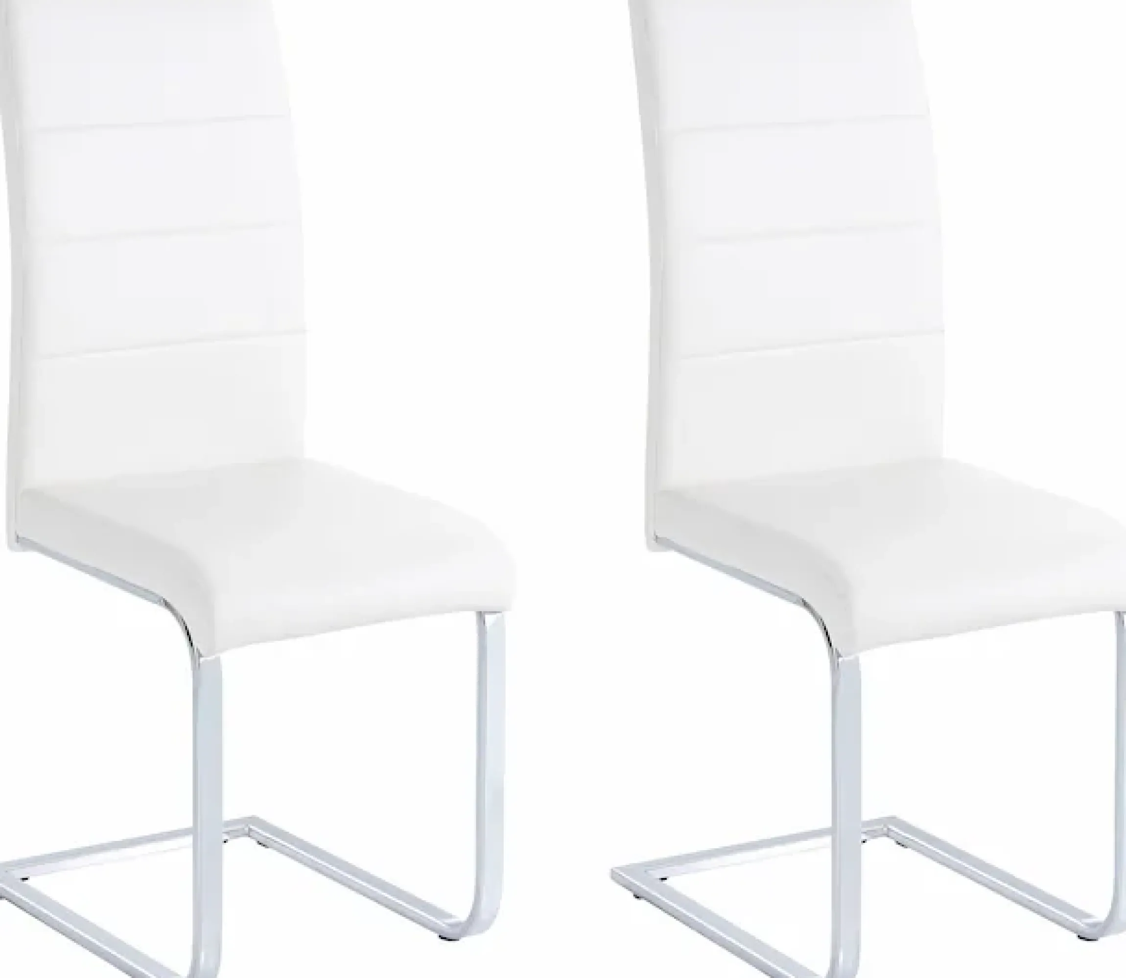 OTTO home Freischwinger »Josy« (Set) 2 Stk.Bezug in Kunstleder, verchromtes Metallgestell