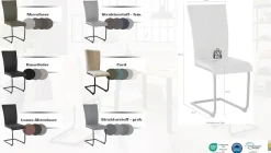 OTTO home Freischwinger »Oliver« () 2 Stk.Stuhl belastbar bis 120 Kg