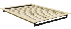 OTTO home Futonbett »Kobe, Massivholzbett aus Kiefer im Industrial Design, 200 KG belastbar« Liegefläche 140x200cm,stabiles Kufengestell,rundum Ablagefläche, FSC, Made in Europe