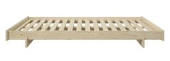 OTTO home Futonbett »Senja, Bett, Massivholzbett, minimalistisches Design« B/T/H: 148/205,1/22,6 cm,inklusive Lattenrost, Liegefläche 140x200 cm, aus massiver Kiefer