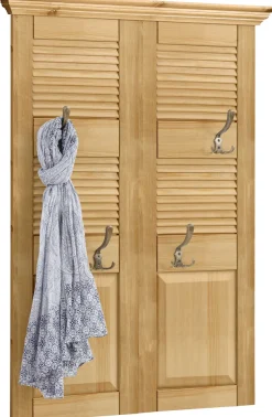 OTTO home Garderobenpaneel »Ayanna« Breite 84 cm, mit 4 Doppelhaken, aus massiver Kiefer, FSC®