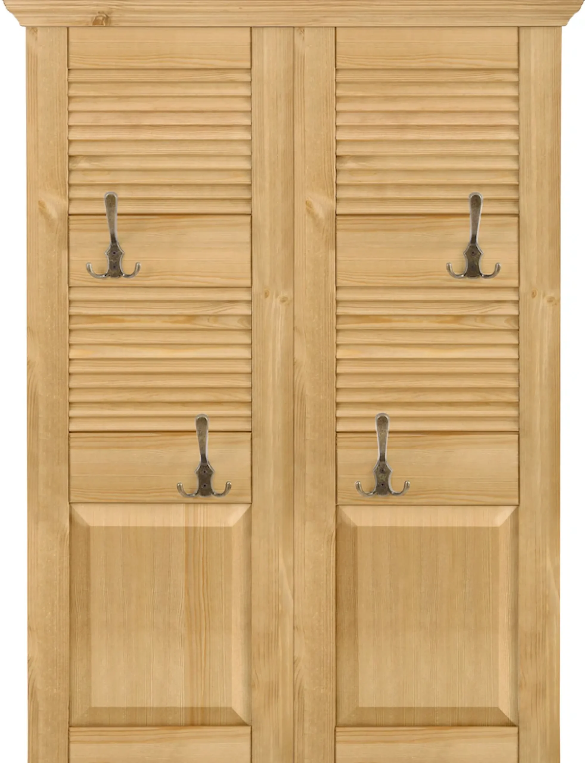 OTTO home Garderobenpaneel »Ayanna« Breite 84 cm, mit 4 Doppelhaken, aus massiver Kiefer, FSC®