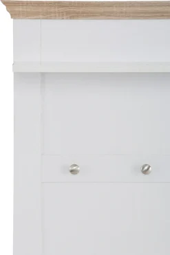 OTTO home Garderobenpaneel »Binz« aus einer schönen Holzoptik, mit vier Haken und einer Ablagefläche