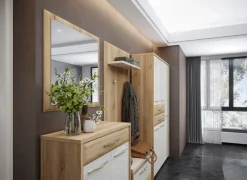 OTTO home Garderobenpaneel »Gala« Hochglanz, mit Ablageboden und 4 Metallhaken