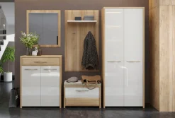 OTTO home Garderobenpaneel »Gala« Hochglanz, mit Ablageboden und 4 Metallhaken