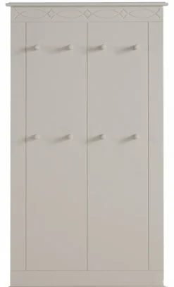 OTTO home Garderobenpaneel »Indra« B/T/H: 63/6/100 cm,aus massiver Kiefer, FSC®, 8 Haken, dezentes Ornament