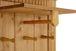 OTTO home Garderobenpaneel »Rustic« aus massiver Kiefer, Höhe 190 cm, mit Ablage, Holzhaken