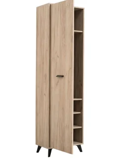 OTTO home Garderobenschrank »Umbria, Kleiderschrank, Stauraumschrank, Flurschrank, Höhe 192 cm« mit einer Kleiderstange, mit schwarzen Beinen
