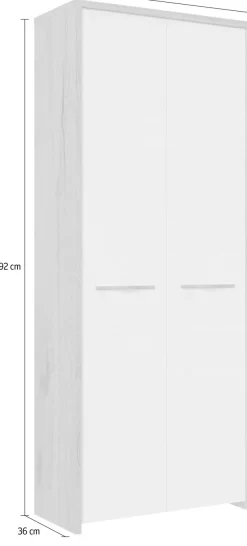 OTTO home Garderobenschrank »Gala« hochwertig UV lackiert, Soft-Close-Funktion, Höhe 192cm