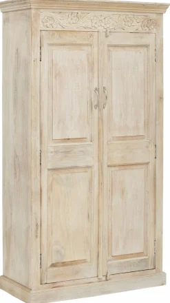 OTTO home Garderobenschrank »Devdan« mit dekorativen Fräsungen oben, Breite 100 cm, viel Stauraum