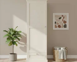 OTTO home Garderobenschrank »Binz« viele Stauraummöglichkeiten, Metallgriffe, Tür mit Rahmen, Höhe 180 cm