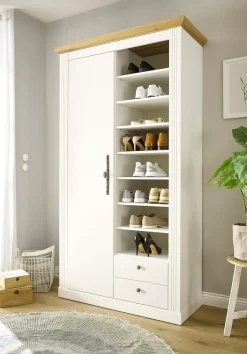 OTTO home Garderobenschrank »Westminster, Schrank im Landhausstil, Hochschrank, Schuhschrank«