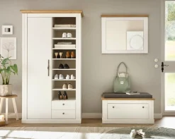 OTTO home Garderobenschrank »Westminster, Schrank im Landhausstil, Hochschrank, Schuhschrank«