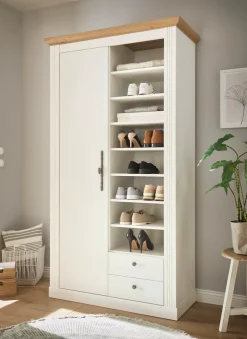 OTTO home Garderobenschrank »Westminster, Schrank im Landhausstil, Hochschrank, Schuhschrank«