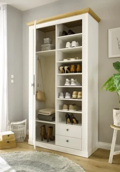 OTTO home Garderobenschrank »Westminster, Schrank im Landhausstil, Hochschrank, Schuhschrank«