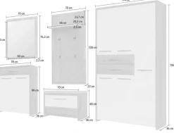 OTTO home Garderoben-Set »Gala« Set, 5 Stk. tlg.