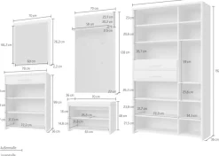 OTTO home Garderoben-Set »Gala« Set, 5 Stk. tlg.