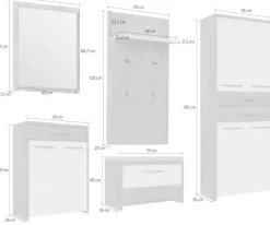 OTTO home Garderoben-Set »Gala« Set, 5 Stk. tlg.