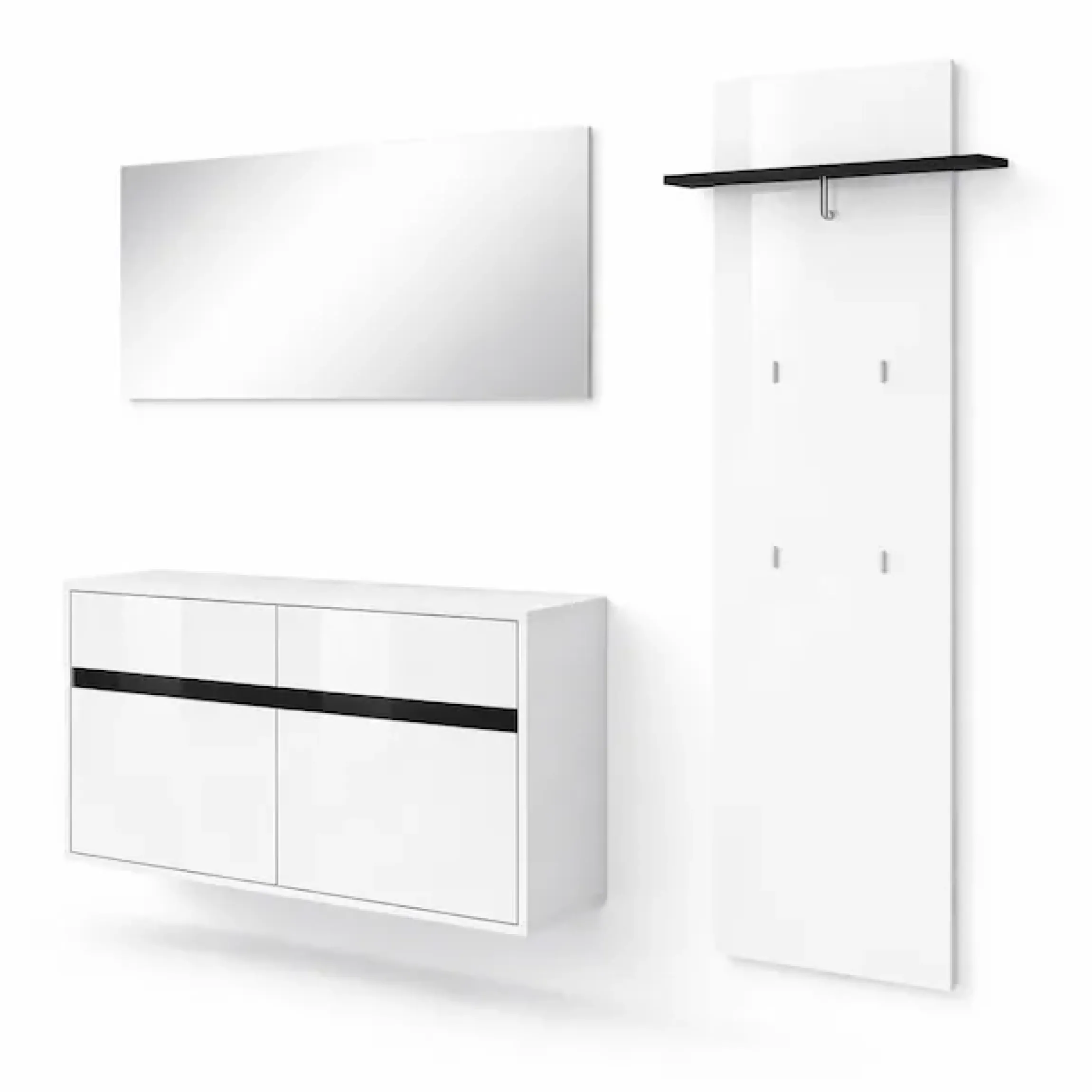 OTTO home Garderoben-Set »Locco Flurmöbel, Dielenmöbel, Flurschrank, Flurgarderobe B: ca 150 cm« 3 Stk. tlg.