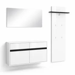 OTTO home Garderoben-Set »Locco Flurmöbel, Dielenmöbel, Flurschrank, Flurgarderobe B: ca 150 cm« 3 Stk. tlg.