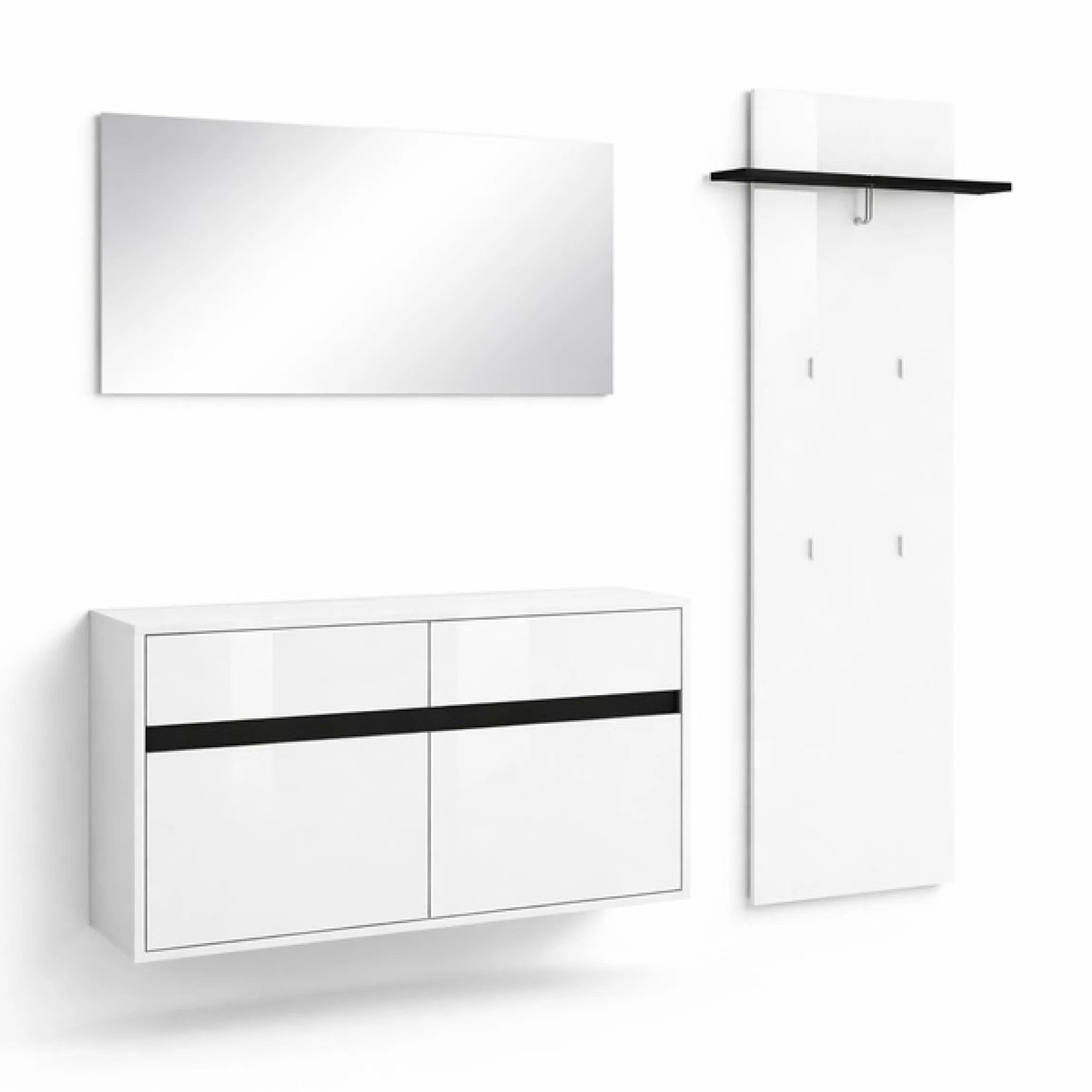 OTTO home Garderoben-Set »Locco Flurmöbel, Dielenmöbel, Flurschrank, Flurgarderobe B: ca 150 cm« 3 Stk. tlg.