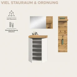 OTTO home Garderoben-Set »MAMBO II, 3-teilig, hängend oder stehend montierbar« 3 Stk. tlg.