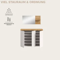 OTTO home Garderoben-Set »MAMBO II, 2-teilig, hängend oder stehend montierbar« 2 Stk. tlg.