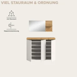 OTTO home Garderoben-Set »MAMBO II, 2-teilig, hängend oder stehend montierbar« 2 Stk. tlg.
