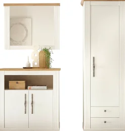 OTTO home Garderoben-Set »Westminster, Garderobe im Landhausstil, Komplettset mit viel Stauraum« 3 Stk. tlg.